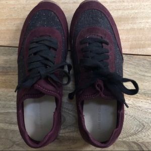 Brand new Zara burgundy/maroon sneakers